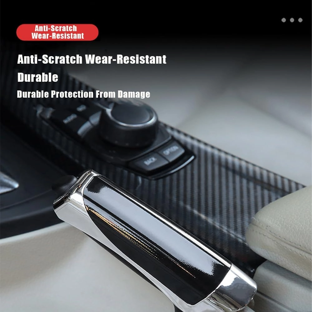 Car Handbrake Protective Cover for Nissan Nismo Qashqai Juke Kicks 350Z 370Z 400Z Sentra Note ABS Plastic Handbrake Sleeve Non-Slip Car Handbrake Grips Cover Interior Accessories