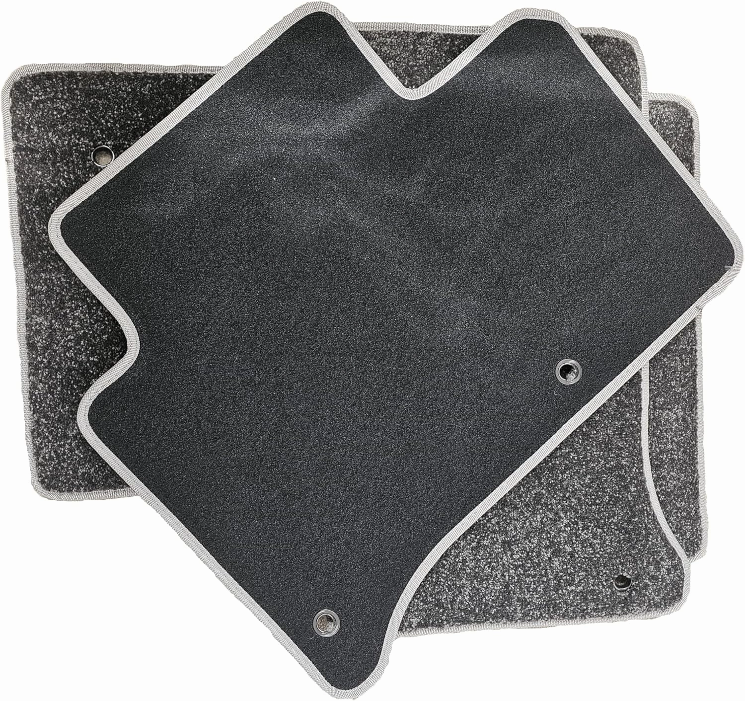 Car Mat Set Compatible with LDV Maxus T90 Ultimate Carpet Mats in Grey, Super, Super Hard Wearing, Non-Slip