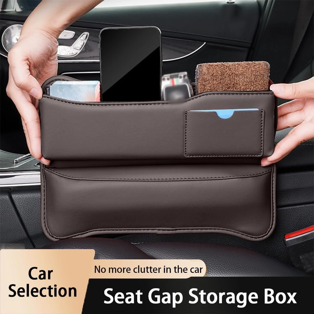 Car Seat Gap Storage Box for Mini Countryman R60 F60 One/S/Cooper/JCW 2015 2016 2017 2018 2019 2021 2022 2023, Car Storage Box Seat Gap Storage Box Car Clamp Storage Bag Neat Car Supplies
