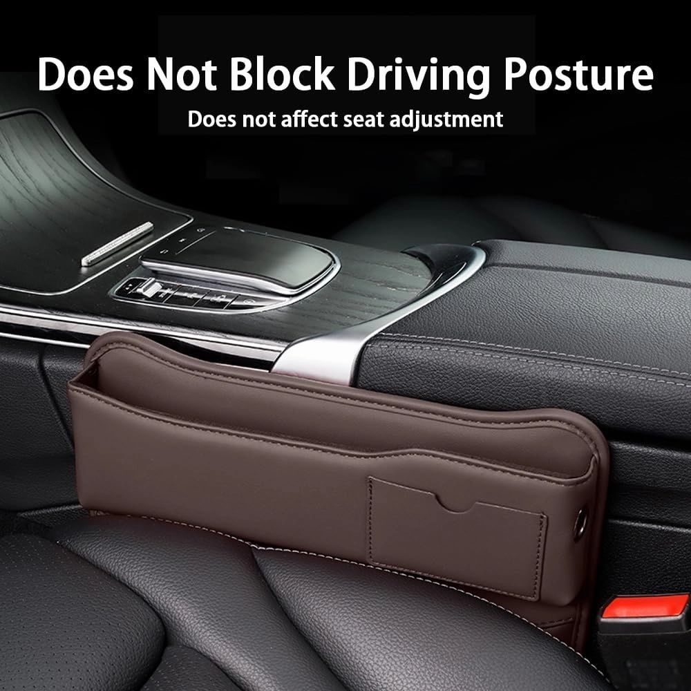 Car Seat Gap Storage Box for Mini Countryman R60 F60 One/S/Cooper/JCW 2015 2016 2017 2018 2019 2021 2022 2023, Car Storage Box Seat Gap Storage Box Car Clamp Storage Bag Neat Car Supplies
