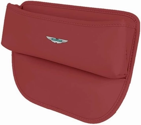 Car Seat Storage Box for Aston Martin V8 Vantage DBS DBX DB11 Series Car Seat Gap Organizer Seat Side Bag Reserved Charging Cable Hole Car Accessories,Red