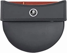 Car Seat Storage Box for Suzuki SX4 Vitara Swift AltoJimny S-Cross Ignis Series Car Seat Gap Organizer Seat Side Bag Reserved Charging Cable Hole Car Accessories,One Piece-Black