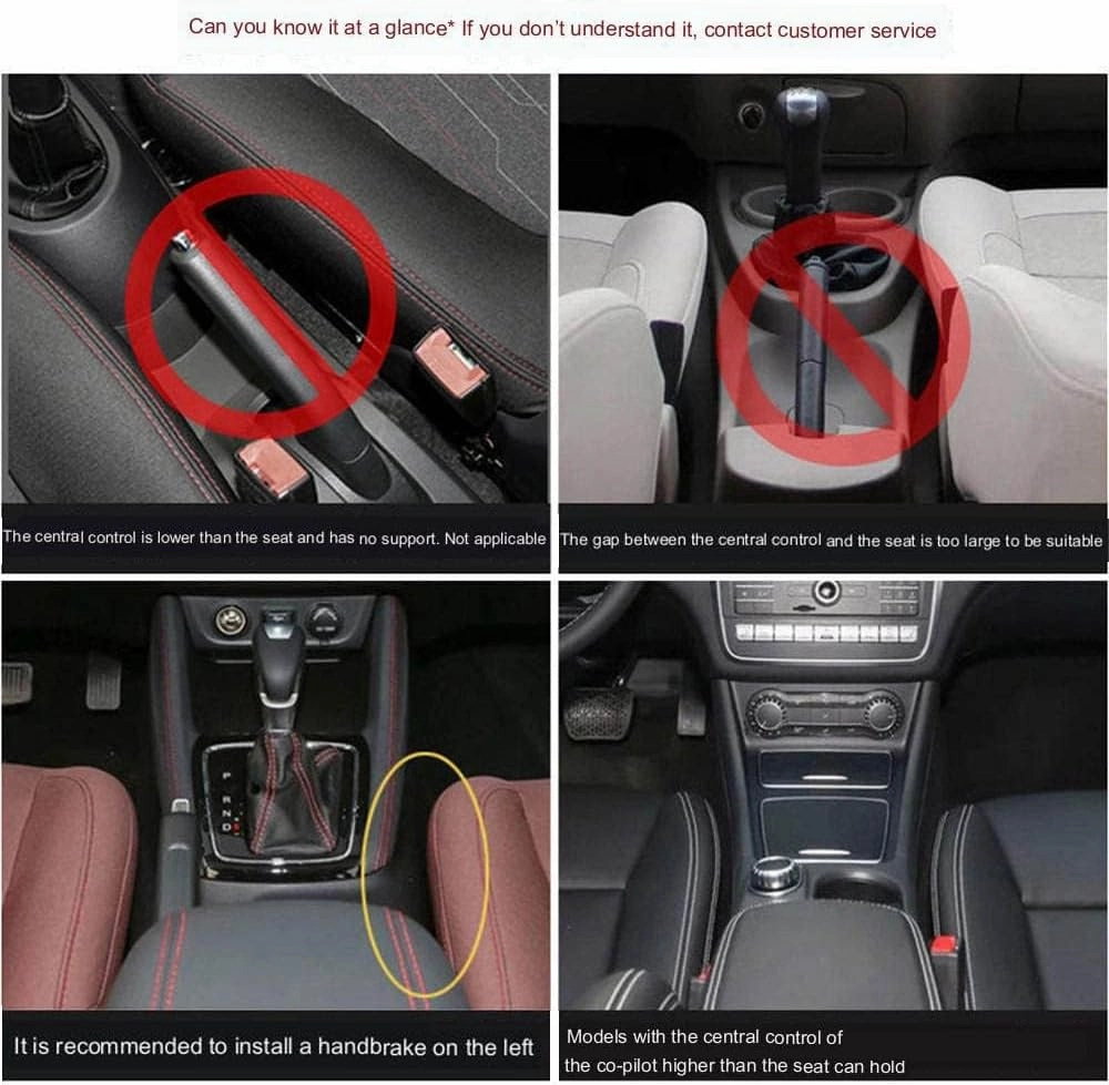 Car Seat Storage Box for Volvo V40 V60 V90 Series Car Seat Gap Organizer Seat Side Bag Reserved Charging Cable Hole Car Accessories, Two Pieces-Orange