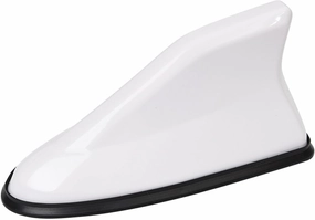 Car Shark Fin Antenna Cover for Buick Excelle GT 2014-2024,Vehicle Shark Fin Shape Cover with Adhesive Tape, Antenna Replacement Fits Most Cars,White