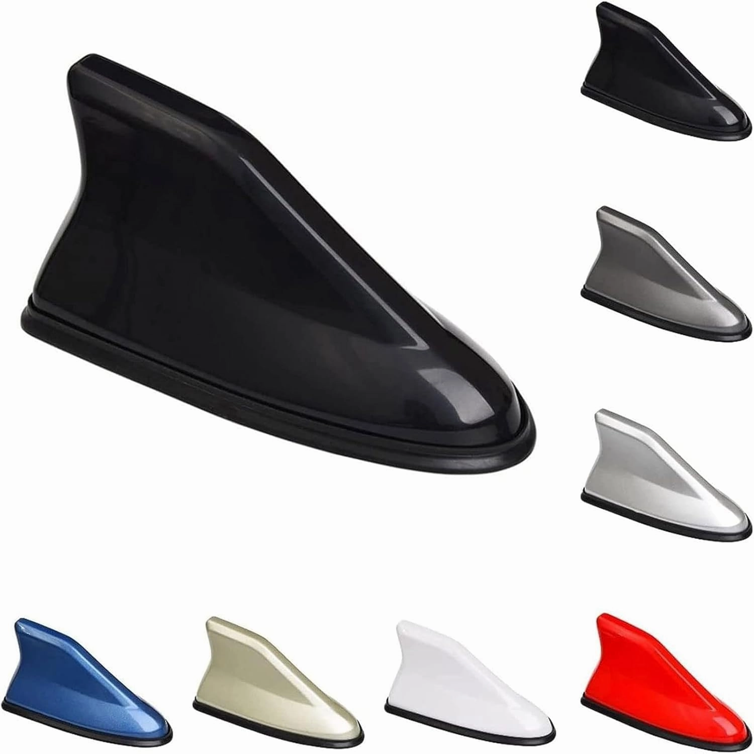Car Shark Fin Antenna Cover for Buick Excelle GT 2014-2024,Vehicle Shark Fin Shape Cover with Adhesive Tape, Antenna Replacement Fits Most Cars,White