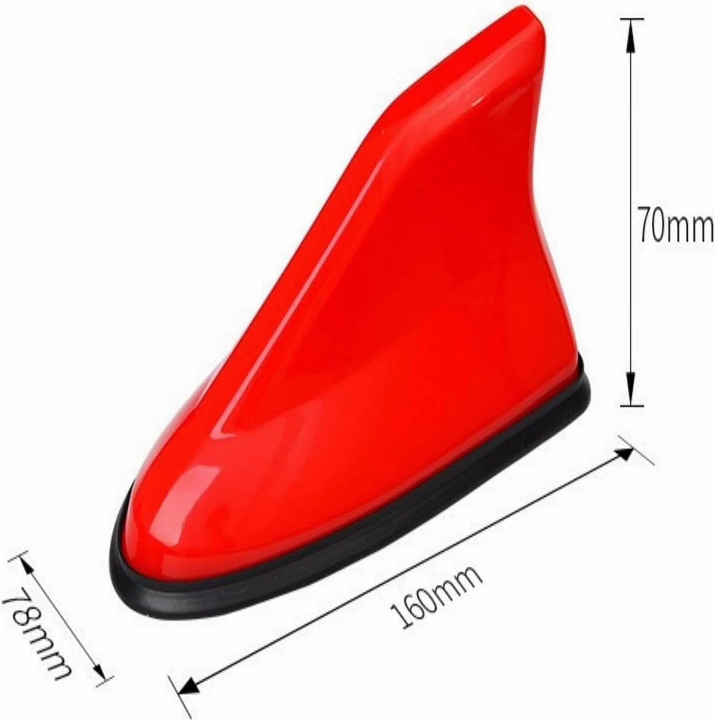Car Shark Fin Antenna Cover for Buick Excelle GT 2014-2024,Vehicle Shark Fin Shape Cover with Adhesive Tape, Antenna Replacement Fits Most Cars,White