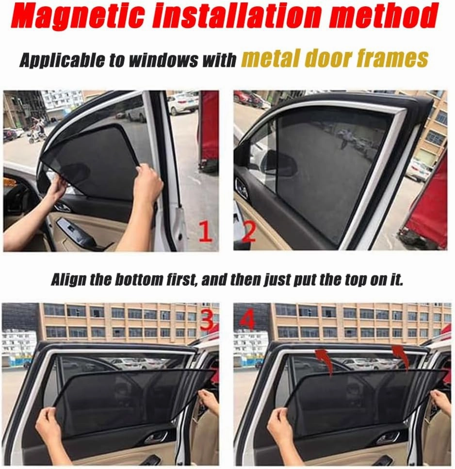 Car Sun Shade for Mazda BIANTE Magnetic,Car Window Shade Car Sun Shade Cover Car Accessory Interior Easy Install,C 2 Rear Windows