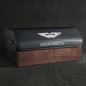 Car Trunk Storage Box for Aston Martin V12 Vantage AMR 2018,Foldable Storage Organiser Bag Trunk Boot Tidy Organiser Durable Large Volume Internal Accessories,62 * 31 * 30cm-C