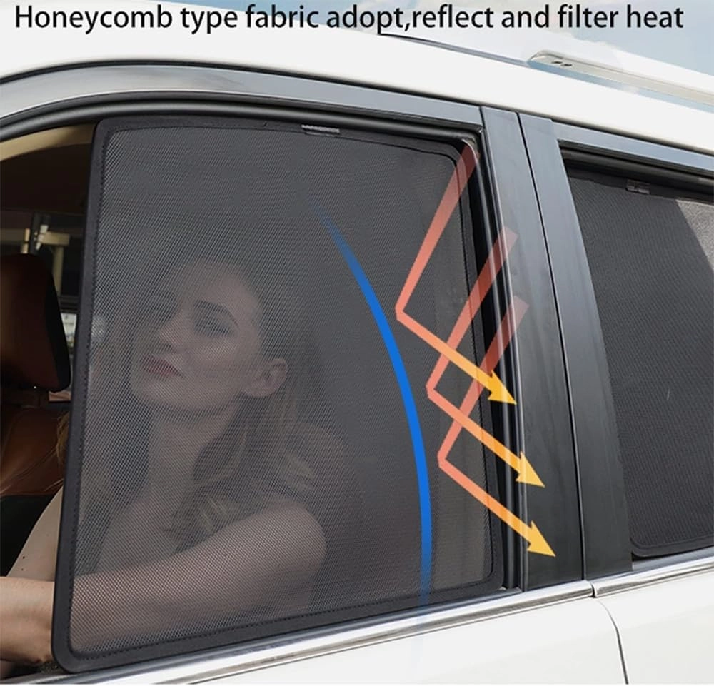 Car Window Sunshade for Suzuki Super vitra Half Shade Car Interior Curtain Stretchable Breathable Sunshade Screens Durable Car Accessories,5pcs