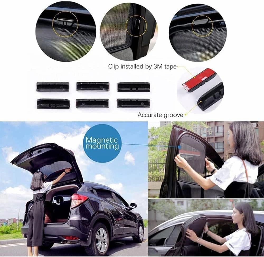 Car Window Sunshade for Suzuki Super vitra Half Shade Car Interior Curtain Stretchable Breathable Sunshade Screens Durable Car Accessories,5pcs