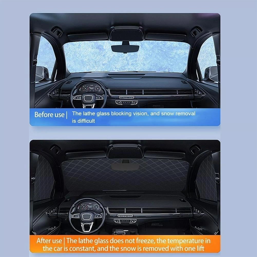 Car Windshield Cover for Mazda Biante 2008-2018,Snow UV Ice Protection,Frost Guard Pefect Fit for Cars in All Weather,B