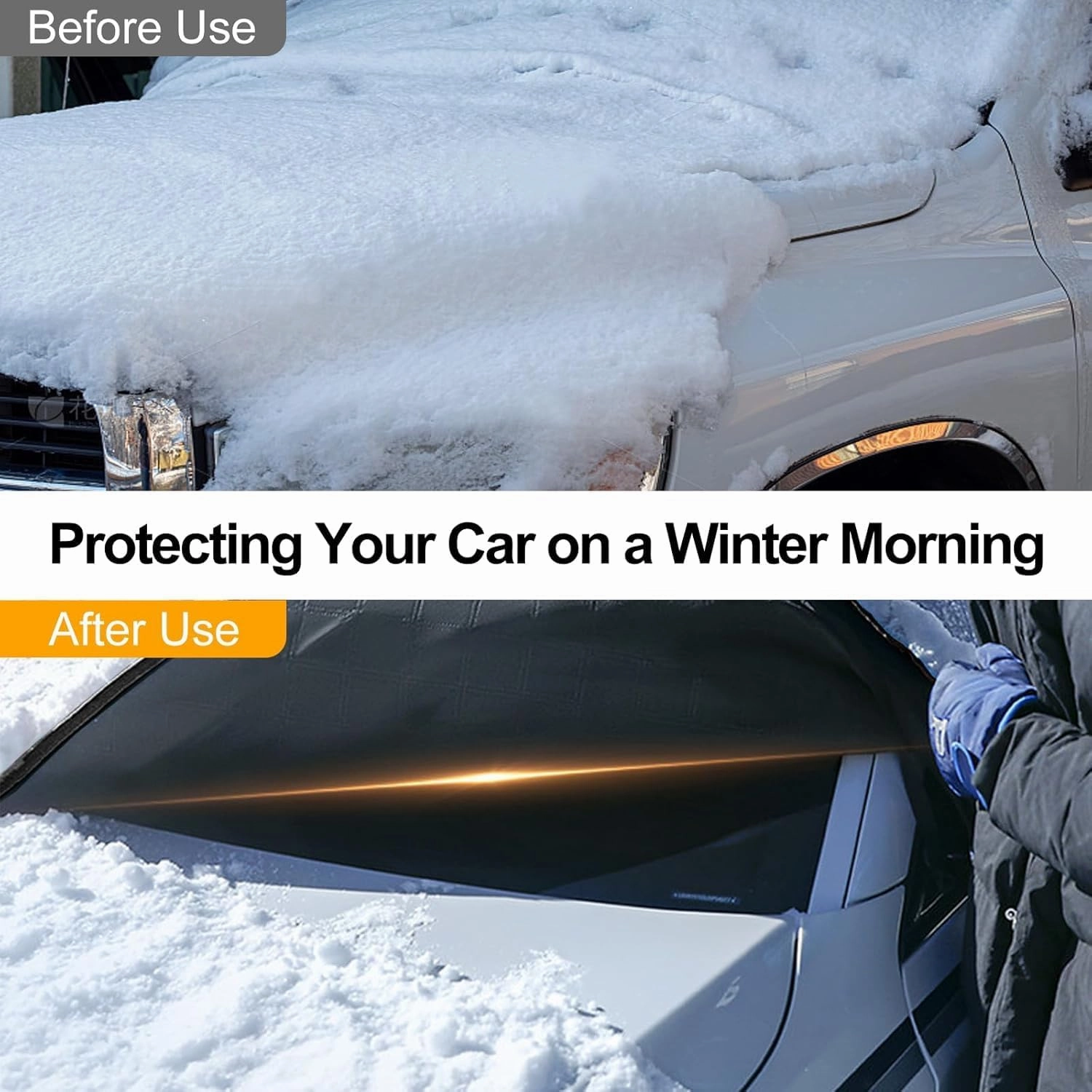 Car Windshield Cover for Mazda Biante 2008-2018,Snow UV Ice Protection,Frost Guard Pefect Fit for Cars in All Weather,B