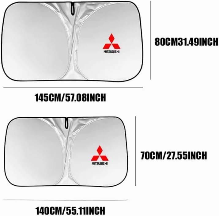 Car Windshield Sunshade for Mitsubishi ASX 2016-2019, Block UV Rays Sun Visor Protector, Front Window Sunshades, Windscreen Sunshade,A 140CM