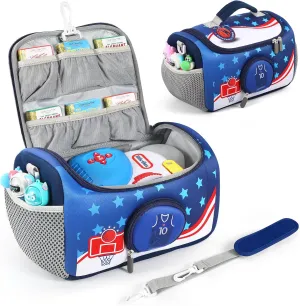 Carrying Case Compatible with Little Tikes for Story Dream Machine Books Starter Set, Storage Carrier Bag for Little Tikes for Storytime Audio Play Real for Littles Character Collection (Sky)