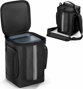Carrying Case Compatible with Anker SOLIX C300 Portable Power Station, Outdoor Travel Storage Bag with Side Zipper, Two-Layer Pockets for Charging Cable and Accessories, with Shoulder Strap