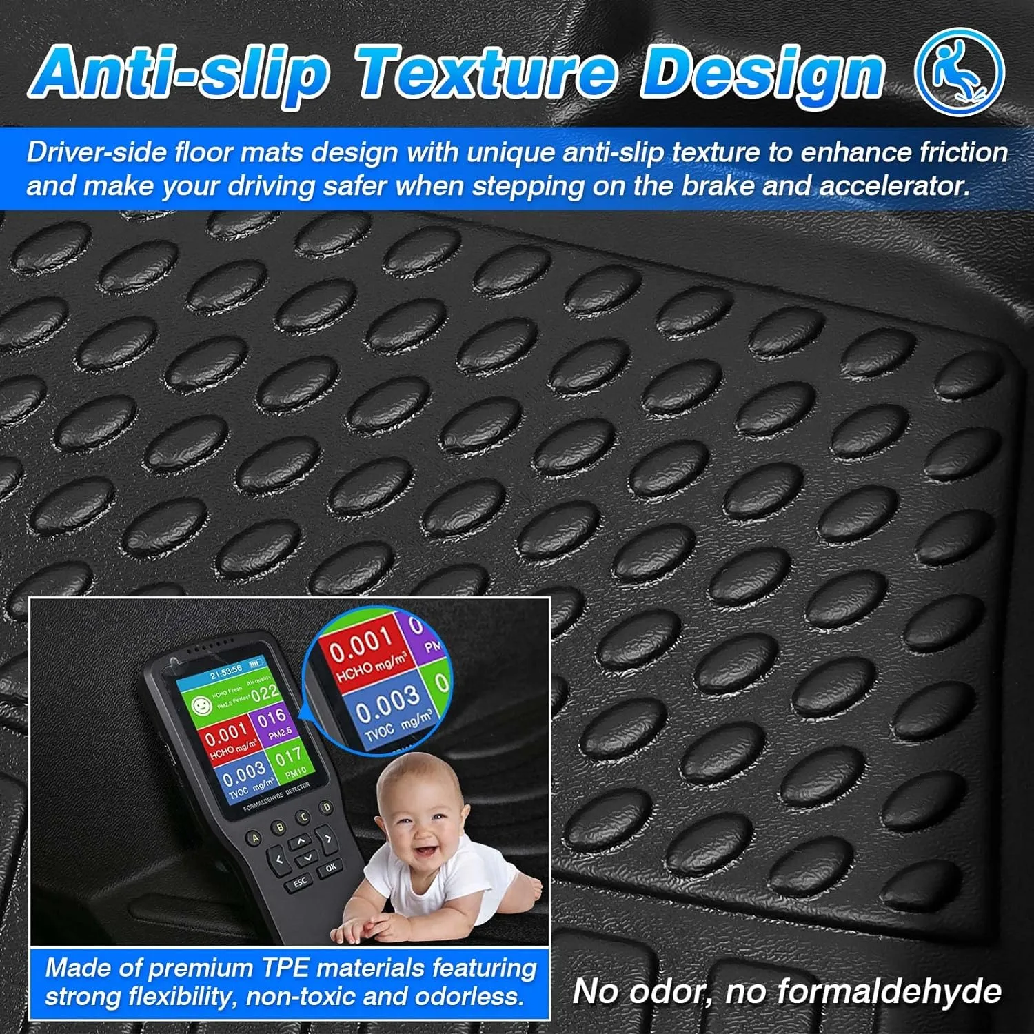 Cartist Floor Mats Fit for Hyundai Tucson NX4 Hybrid 2022 2023 2024 2025 (Not Plug in) 1st & 2nd Row All Weather Floor Liner for Tucson Accessories TPE Heavy Duty