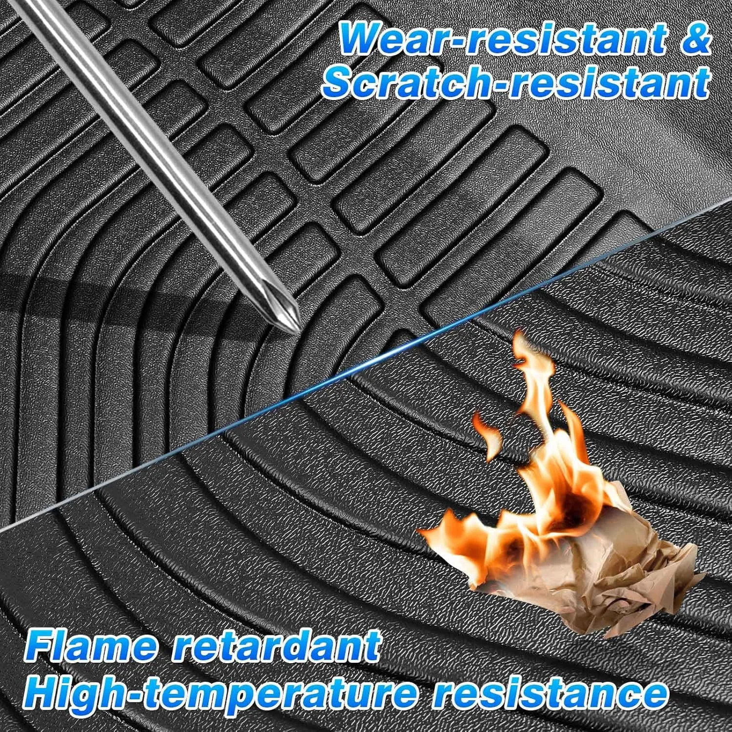 Cartist Floor Mats Fit for Hyundai Tucson NX4 Hybrid 2022 2023 2024 2025 (Not Plug in) 1st & 2nd Row All Weather Floor Liner for Tucson Accessories TPE Heavy Duty