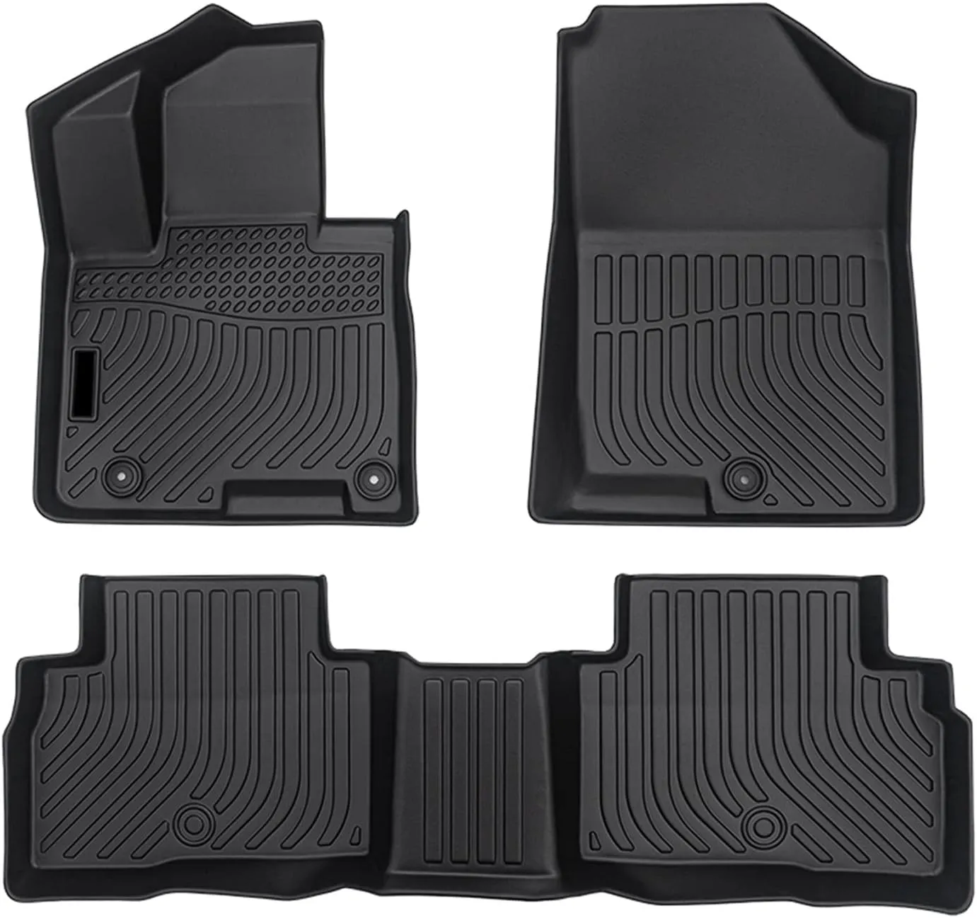 Cartist Floor Mats Fit for Hyundai Tucson NX4 Hybrid 2022 2023 2024 2025 (Not Plug in) 1st & 2nd Row All Weather Floor Liner for Tucson Accessories TPE Heavy Duty