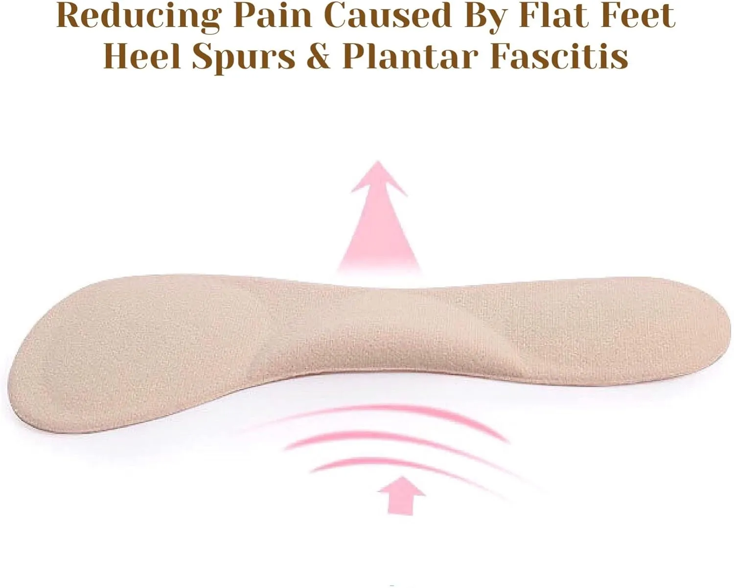 CB 3-Pairs Silicone Gel Invisible Slim Inserts Liners, Ball of Foot & Arch Support Insoles, Arch Pain Foot Heel Pain Relief, 3/4 Length for Women Shoes High Heel Shoes 5-7, Clear