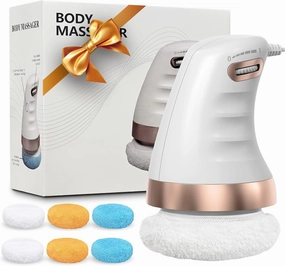 Cellulite Massager Electric, Body Sculpting Machine with 6 Skin Friendly Washable Pads, Beauty Sculpt Massager for Belly Legs Arms