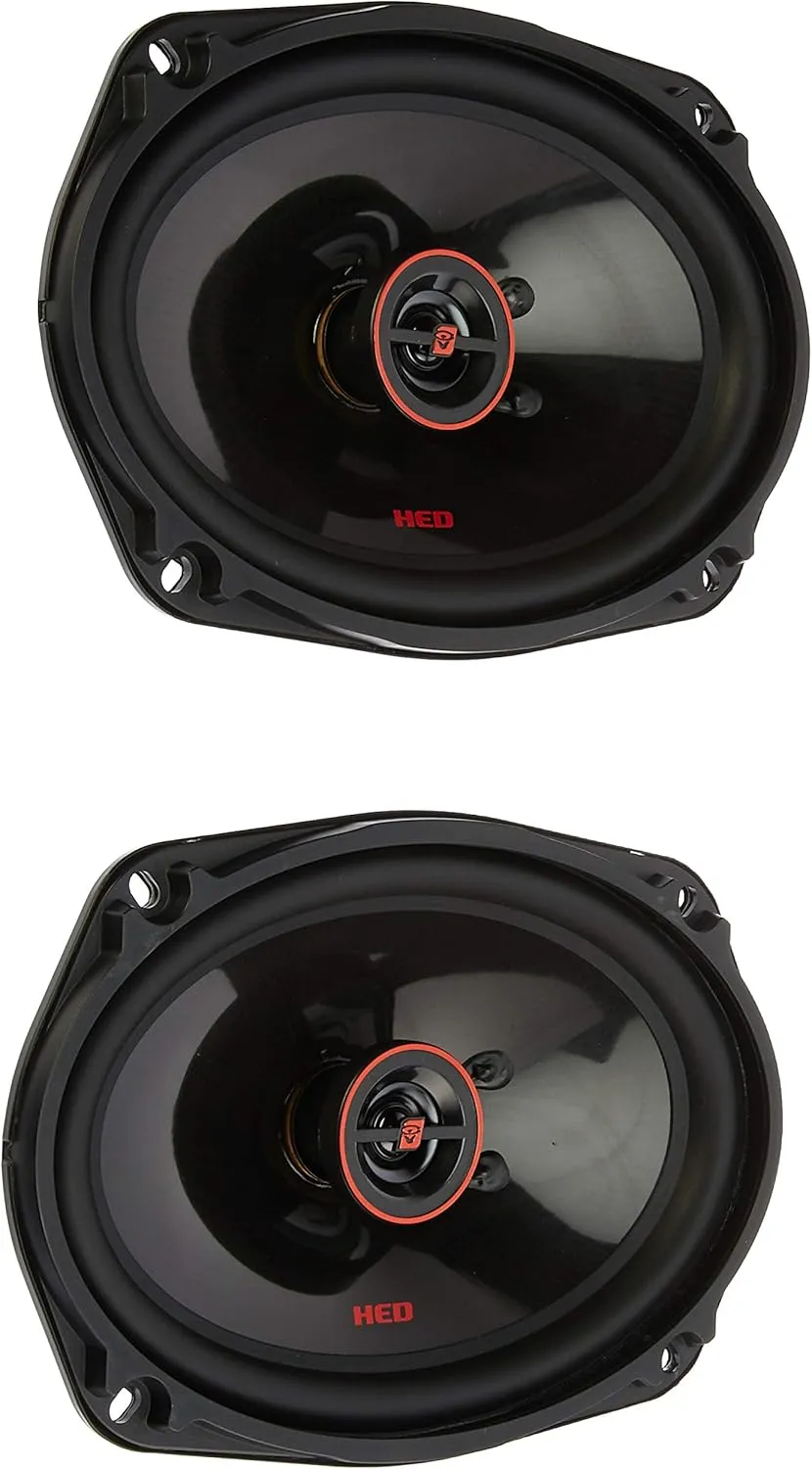Cerwin Vega HED Series 6x9 2 Way Coaxial Speakers - 55W RMS, 4Ω Impedance, Unmatched Sound Quality for Car Speaker System Enhancement, PEI Dome Tweeter for Enhance Car Sound H7692