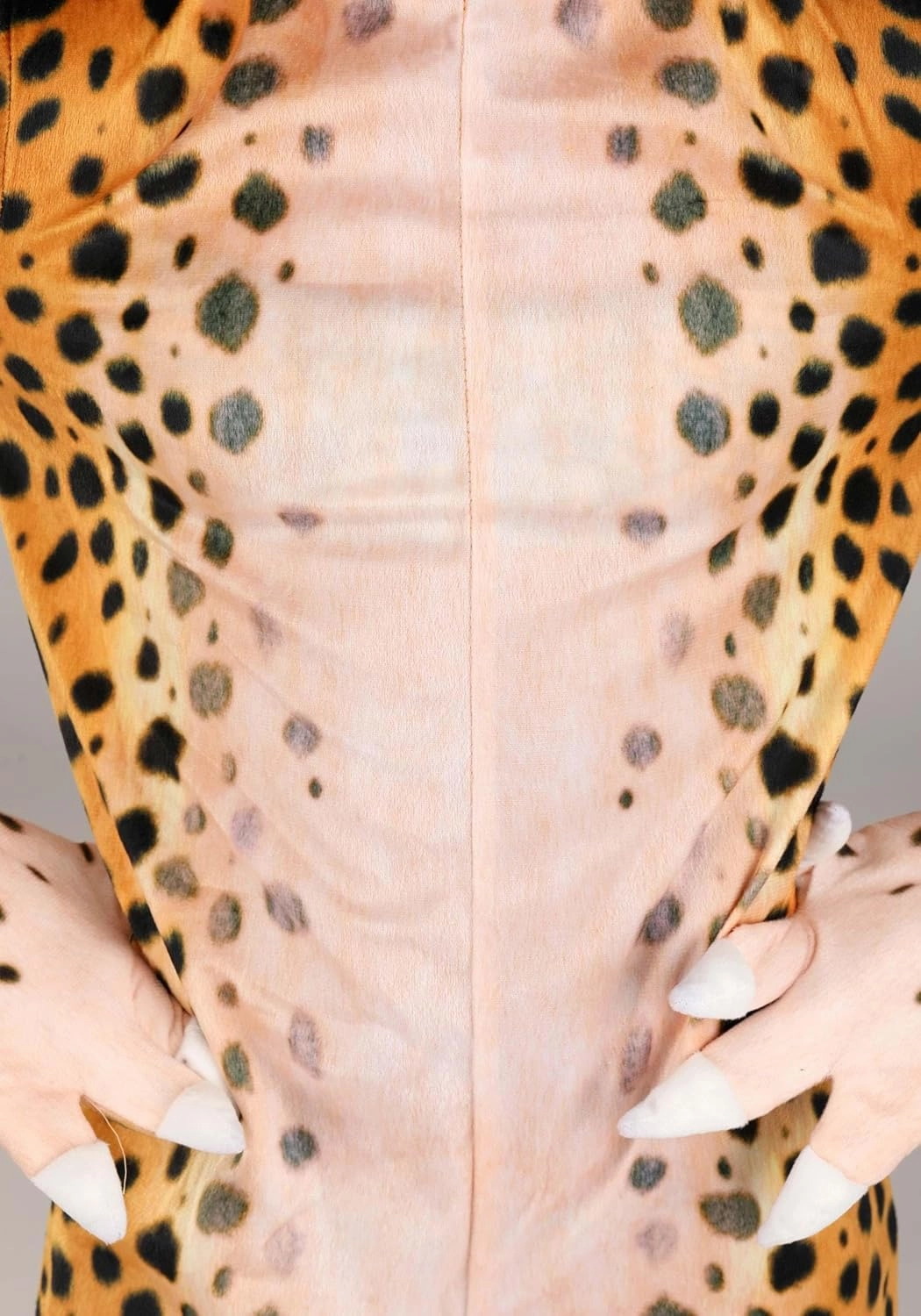 Cheerful Cheetah Toddler Costume Jumpsuit with Tail, Headpiece, Mitts, and Shoe Covers