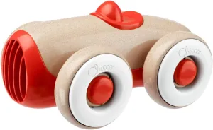 Chicco Eco  Car, Toy Car with Free Wheels, Paint-Free, Made of Recycled Plastic and Bioplastic, Vintage Design, Suitable for Eye-Hand Coordination, Toy for Children from 1 Up to 3 Years, Red