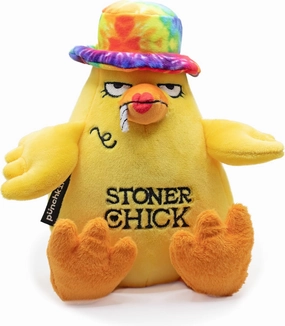 Chicken Plushie - Stoner Chick Sassy Chicken Plush, Gift for Smokers, Silly Plush Toy for Gifting