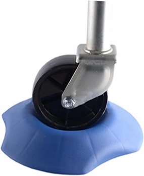 Ciieeo Portable Wheel Chocks for Trailers and Heavy Duty PP Plastic Tire Stoppers Non Slip Blue Wedges for Stabilizing Camper and Vehicle Tires