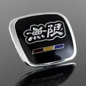 Classic Mugen Car Emblem Interior Badge for for Civic Accord S2000 FIT FA5 FD2 SI MU50-B Black