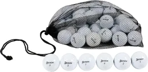Clean Green Golf Balls 12-48 Recycled Used Srixon Q-Star Golf Ball Mix - Good Condition Graded Srixon Golf Balls - includes GolfBalls and Mesh Carrying Bag