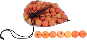 Clean Green Golf Balls 48 Orange Golf Balls of Various Brand Names - Good Condition Grade - May Include Brands for Callaway, Titleist, Top-Flite, Nitro, Wilson and More - Includes Mesh Carrying Bag