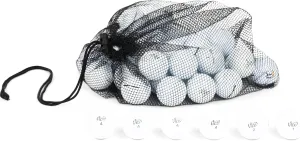 Clean Green Golf Balls Recycled Used Vice Golf Ball Mix - Good Condition Graded Balls - Includes GolfBalls and Mesh Carrying Bag