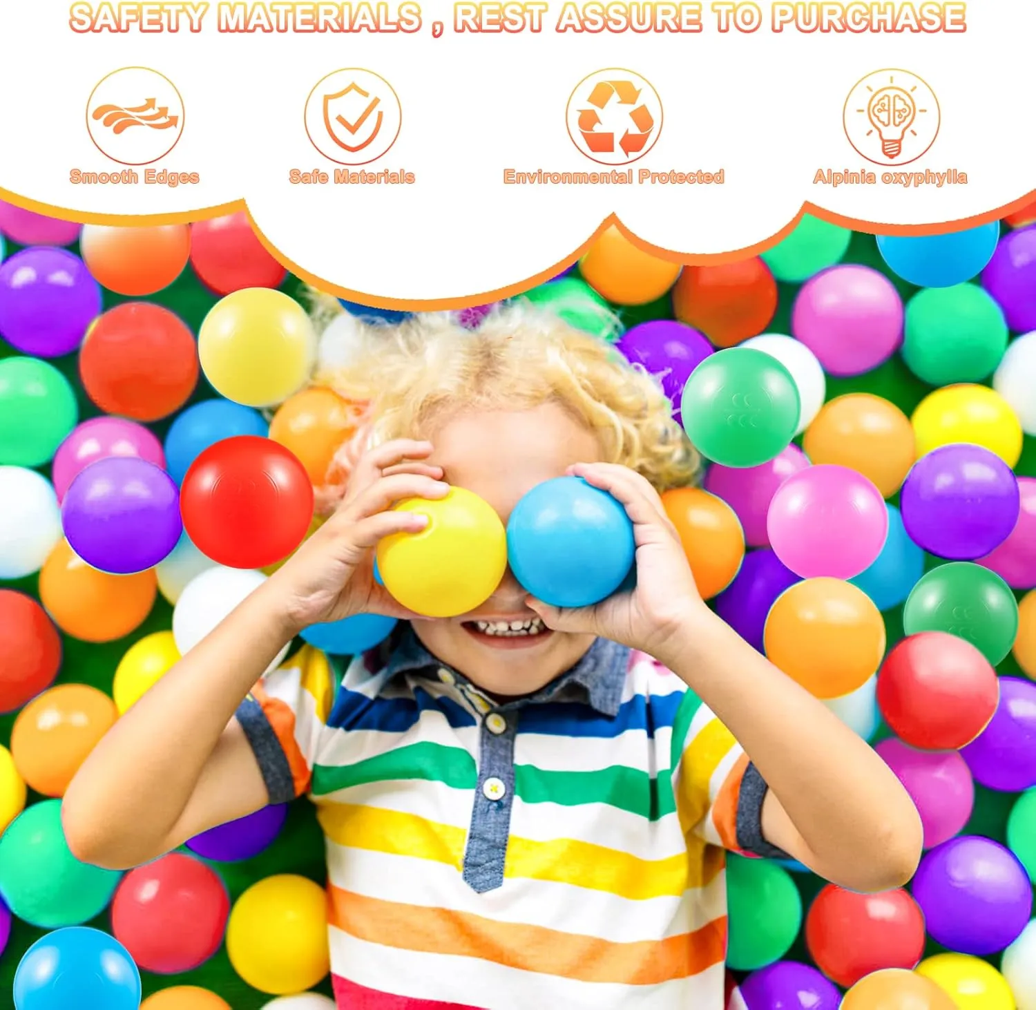 Clear Ball Pit Balls - Crush Proof Plastic Toy Balls for Boys and Girls