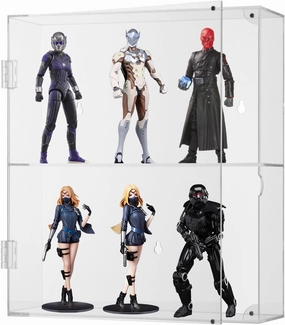 Clear Acrylic Action Figure Display Case,Wall Mounted or Desktop Dustproof Display Cases for Collectibles