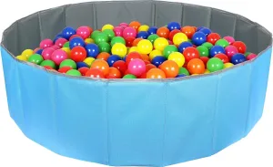 Click N' Play Ball Pit for Toddlers and Kids, Holds Over 400 Balls, Soft, Foldable, Reusable Storage Bag is Included, for Indoor or Outdoor Use, Blue