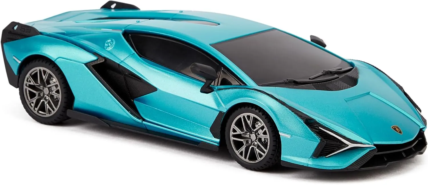 CMJ RC Cars Twin Pack: Officially Licensed Lamborghini Sian   Lambo Police RC Car Pack: Perfect for Lambo Racing Fans