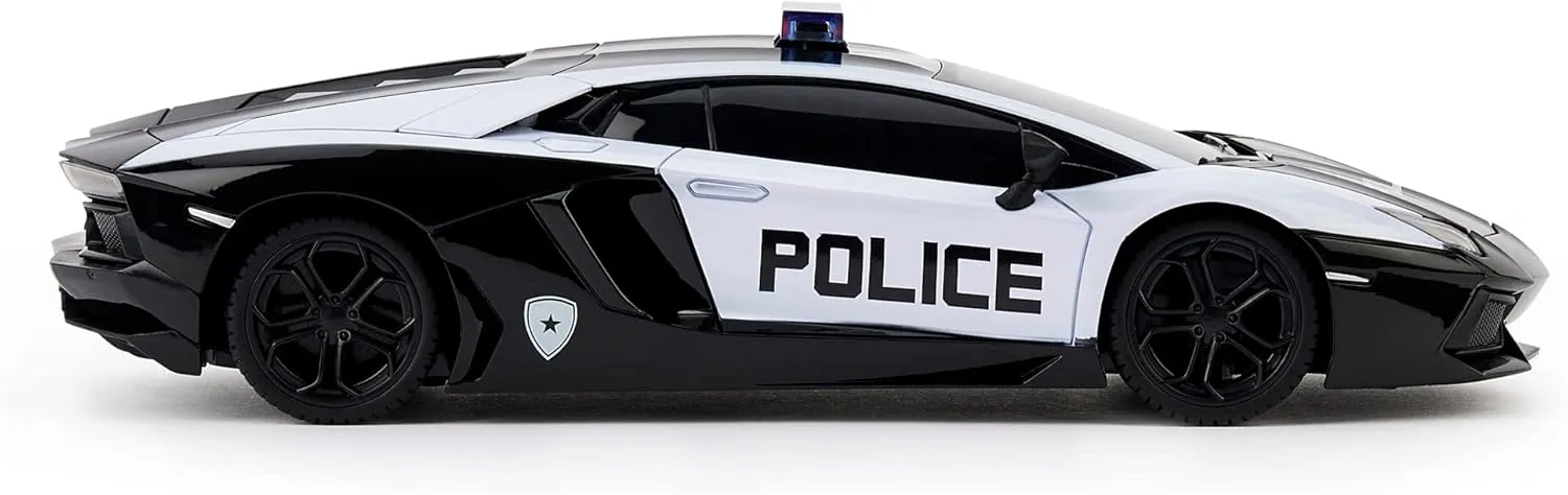 CMJ RC Cars Twin Pack: Officially Licensed Lamborghini Sian   Lambo Police RC Car Pack: Perfect for Lambo Racing Fans