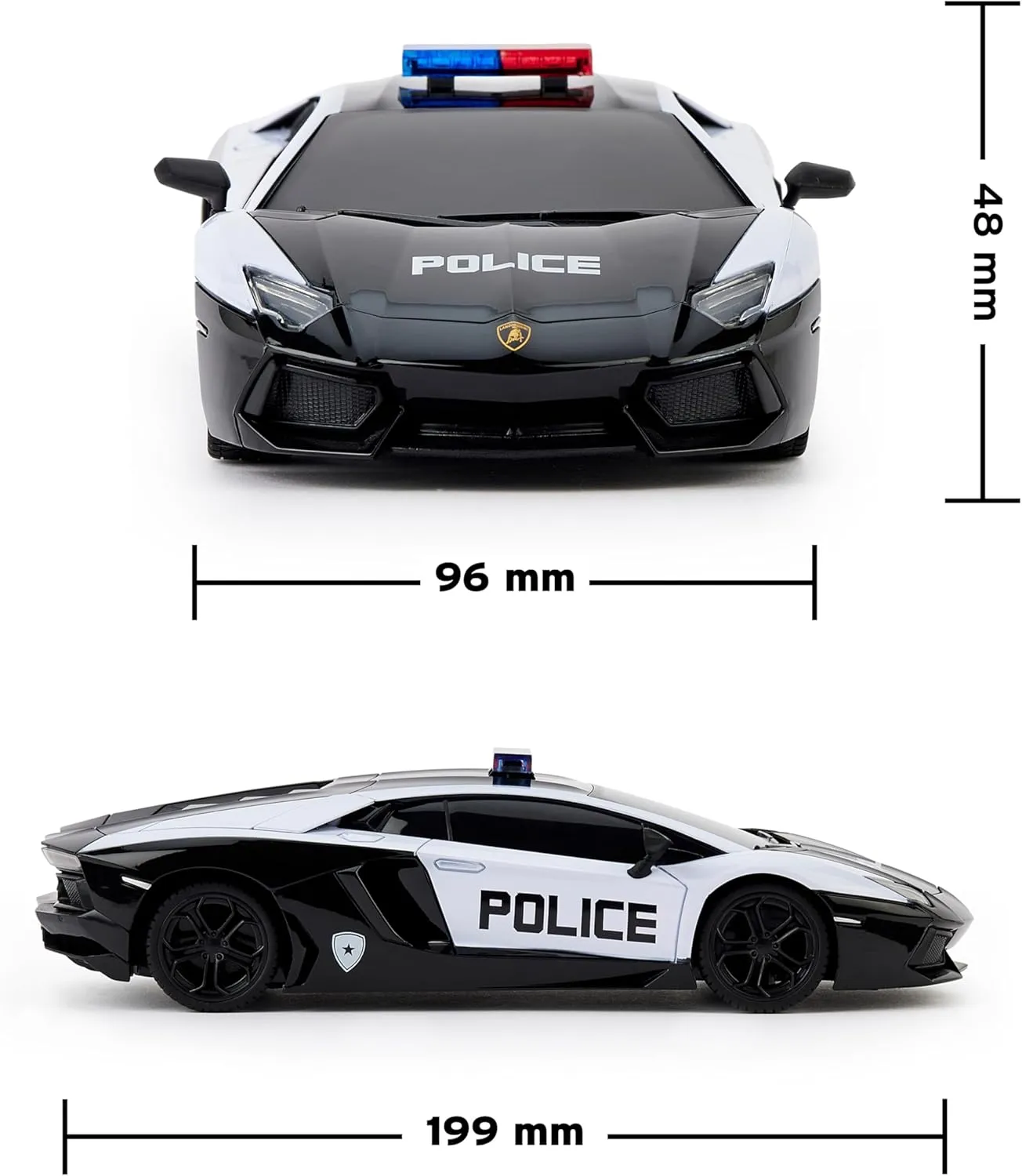 CMJ RC Cars Twin Pack: Officially Licensed Lamborghini Sian   Lambo Police RC Car Pack: Perfect for Lambo Racing Fans