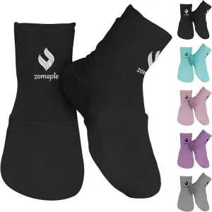 Cold Therapy Socks for Women and Men - Perfect Ice Pack Cooling Socks for Plantar Fasciitis Feet, Neuropathy, Chemotherapy Recovery, Arthritis, Ankle & Heel Pain Relief (Black, Large 11-13)