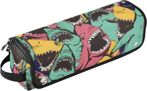 Colored Angry Shark Hair Tools Travel Bag for Women Hair Care Accessories Storage Bag Travel Essentials
