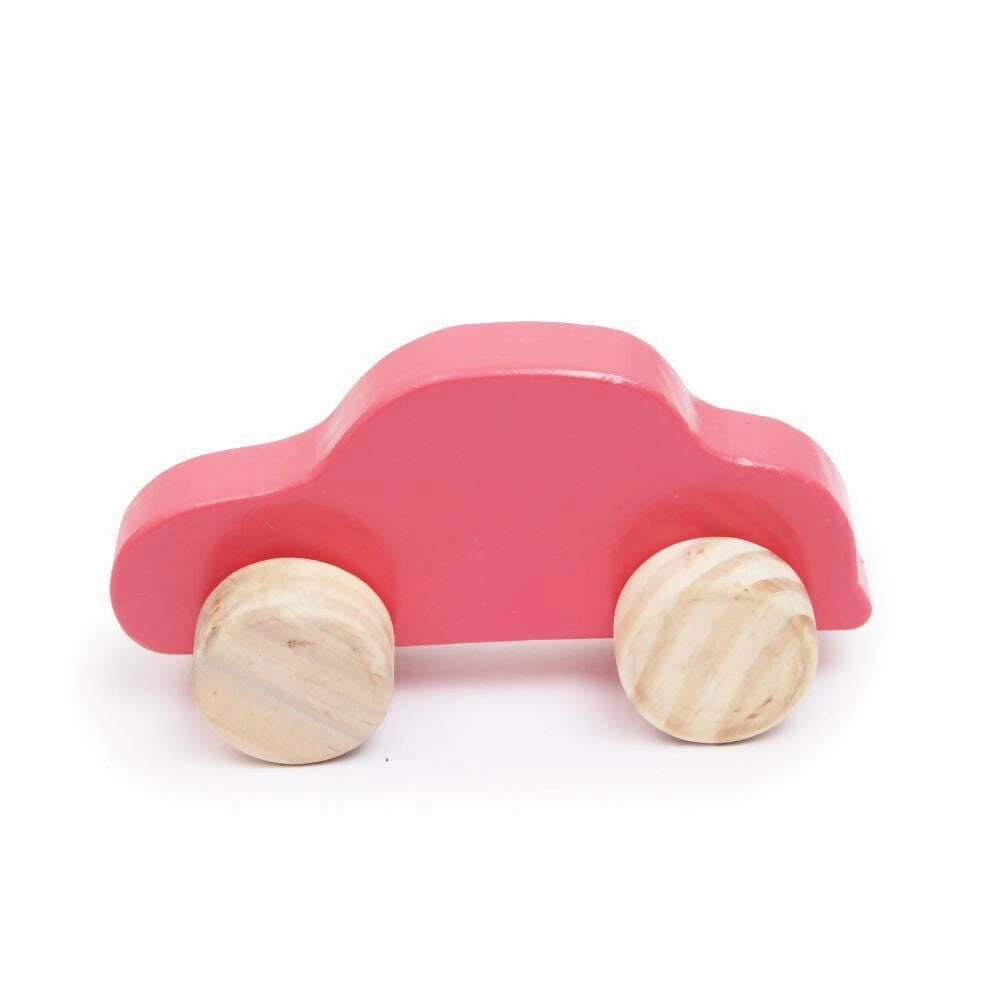 Combo - Wooden Push Toy - Taxi, Truck,van and car (4 Pieces)