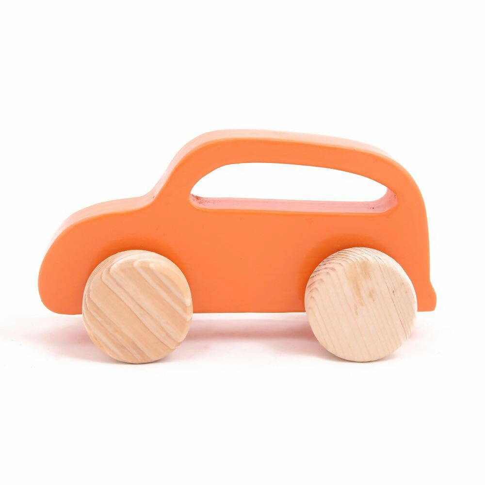 Combo - Wooden Push Toy - Taxi, Truck,van and car (4 Pieces)