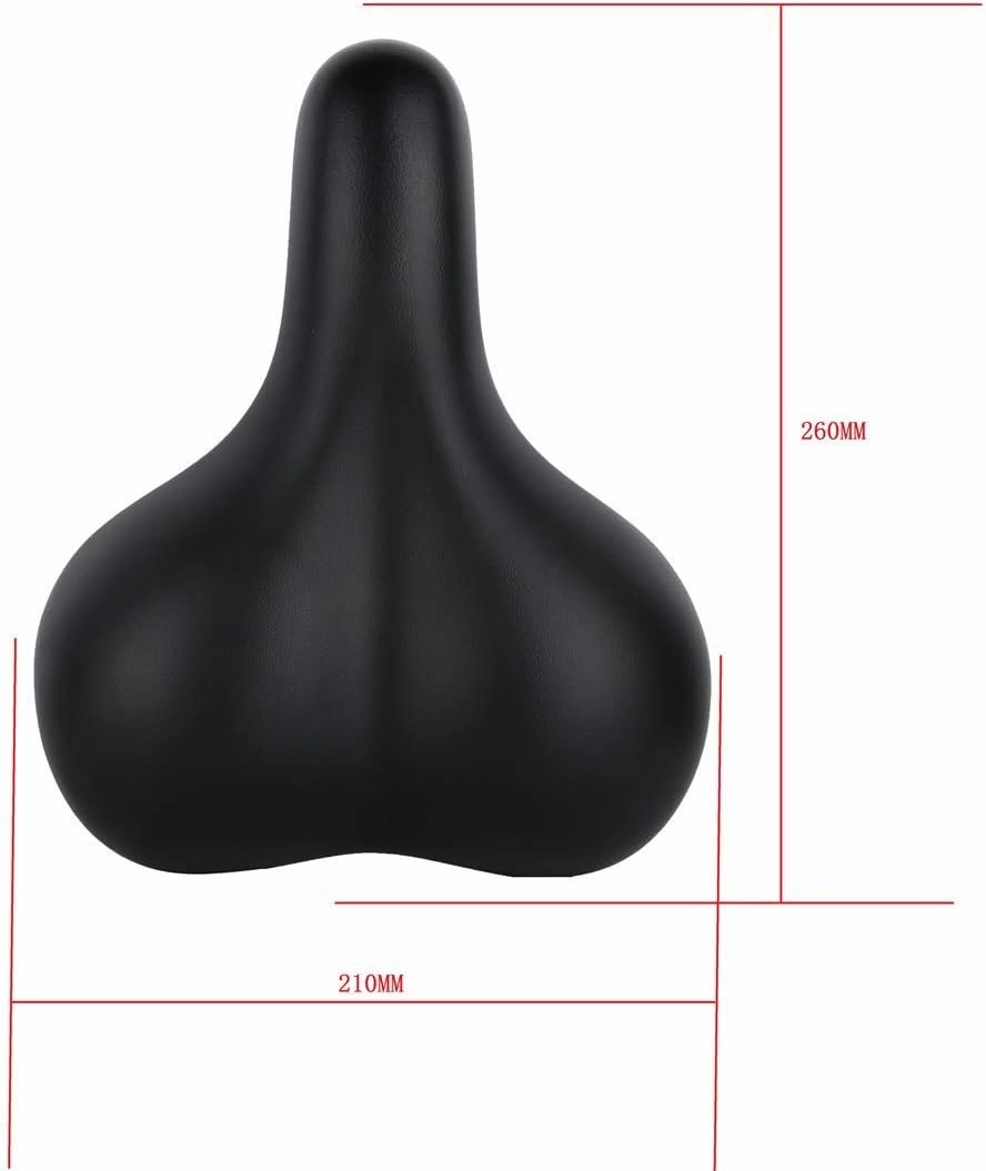 Comfortable Bike Saddles Extra Wide and Thick Bicycle Seat Integrated Molding Anti-Rain