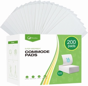 Commode Absorbent Pads, Bedside Toilet Absorbent Pads, Portable Toilet Absorbent Pads, Toilet seat Riser Absorbent Pads,Travel Toilet Absorbent Pads, Folding Portable Toilet Absorbent Pads