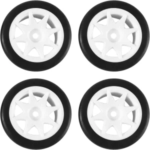 Compatible with 3Racing for Sakura M04 M05 4Pcs 1/12 RC Drift Car 58mm Tires Wheel 12mm Hex with Sponge Insert RC Wheel Tires