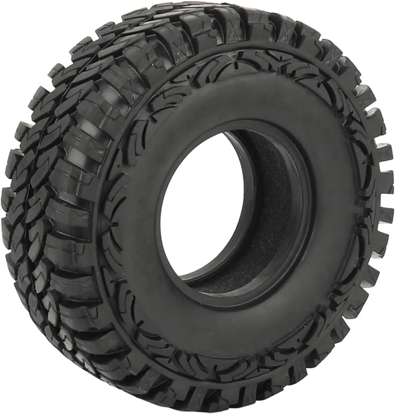 Compatible with AXIAL SCX10 II III for Capra for Jeep for Wrangler 1.9 Inch Rock Crawler Tires 114MM TYRE 1/2/4pcs for 1/10 RC CAR RC Wheel Tires(1pc)