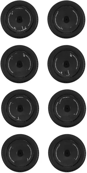 Compatible with Wltoys 144001 144010 124016 124017 124018 124019 8Pcs Rubber Wheel Tire Tyre with Hex Nut RC Car Upgrade Parts RC Wheel Tires
