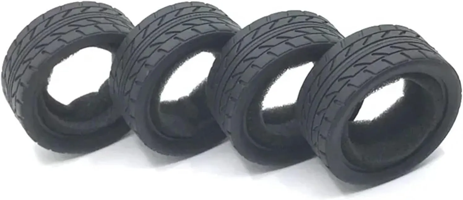Compatible with Wltoys A949 A959 A969 A979 1/18 Scale Tyre with Tread Pattern Model Crawler RC Car Wheel Tires 4 Pcs RC Car Tires RC Wheel Tires