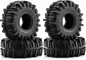 Compatible with Axial SCX10 90046 AXI03007 TRX4 for Redcat Gen8 4PCS 118 MM 1.9" Rubber Rock Tyres Wheel Tires 1:10 RC Crawler Car RC Wheel Tires